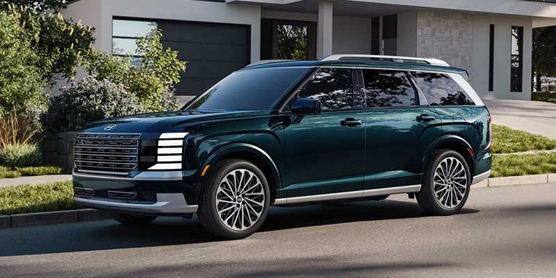 Black 2026 Hyundai Palisade on road