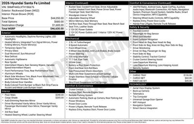 2026 Hyundai SANTA FE Limited FWD