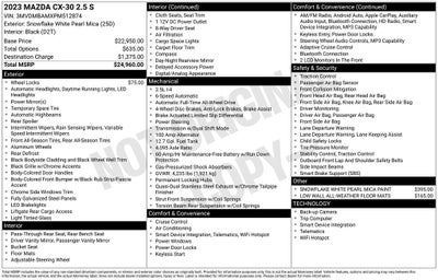 2023 Mazda Mazda CX-30 2.5 S