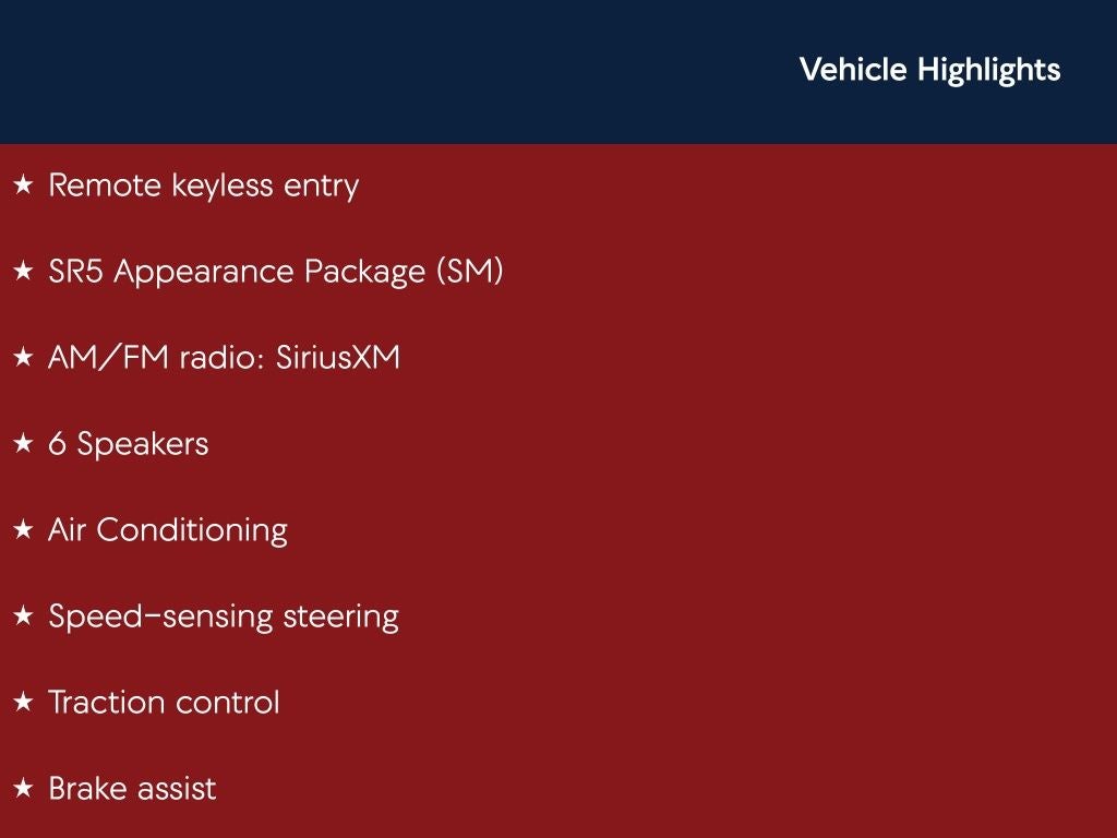 2022 Toyota TACOMA SR5 SR5