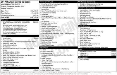 2017 Hyundai ELANTRA SE