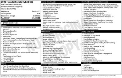 2022 Hyundai SONATA SEL