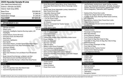 2025 Hyundai SONATA N Line