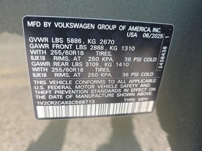 2025 Volkswagen Atlas 2.0T Peak Edition