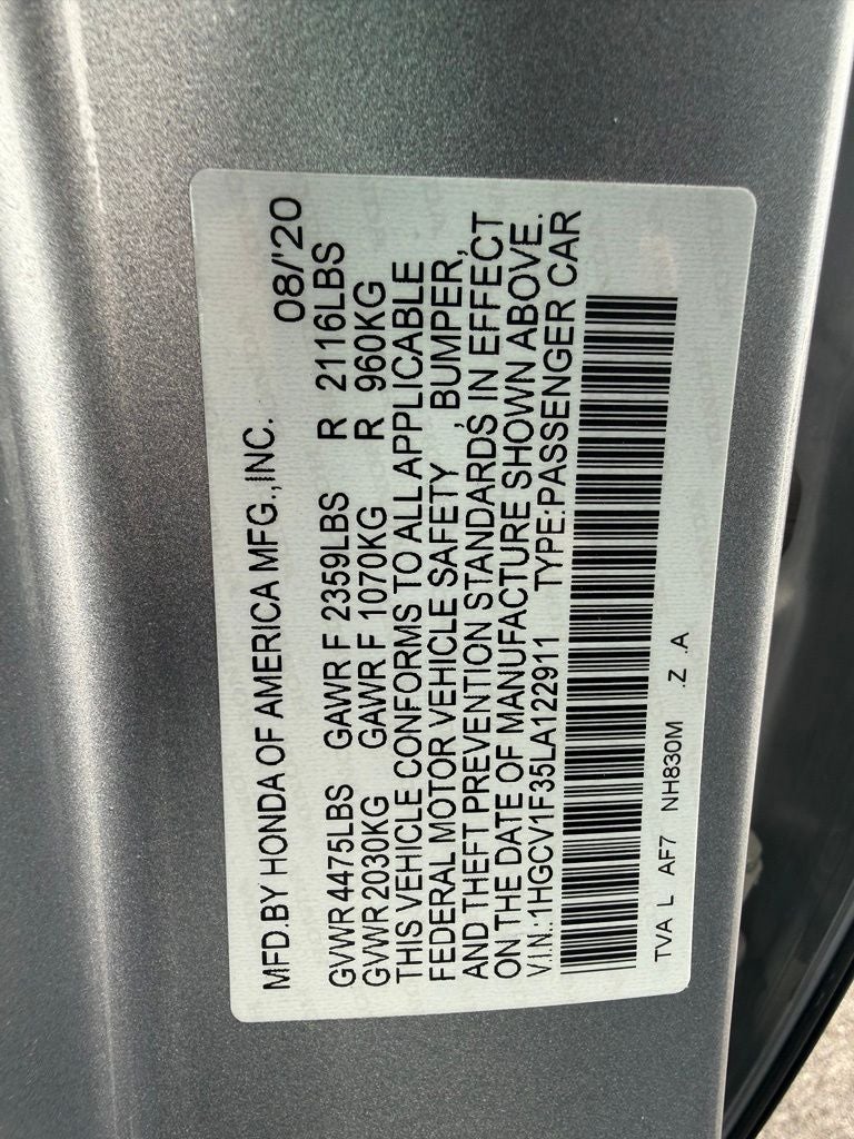 2020 Honda Accord Sport