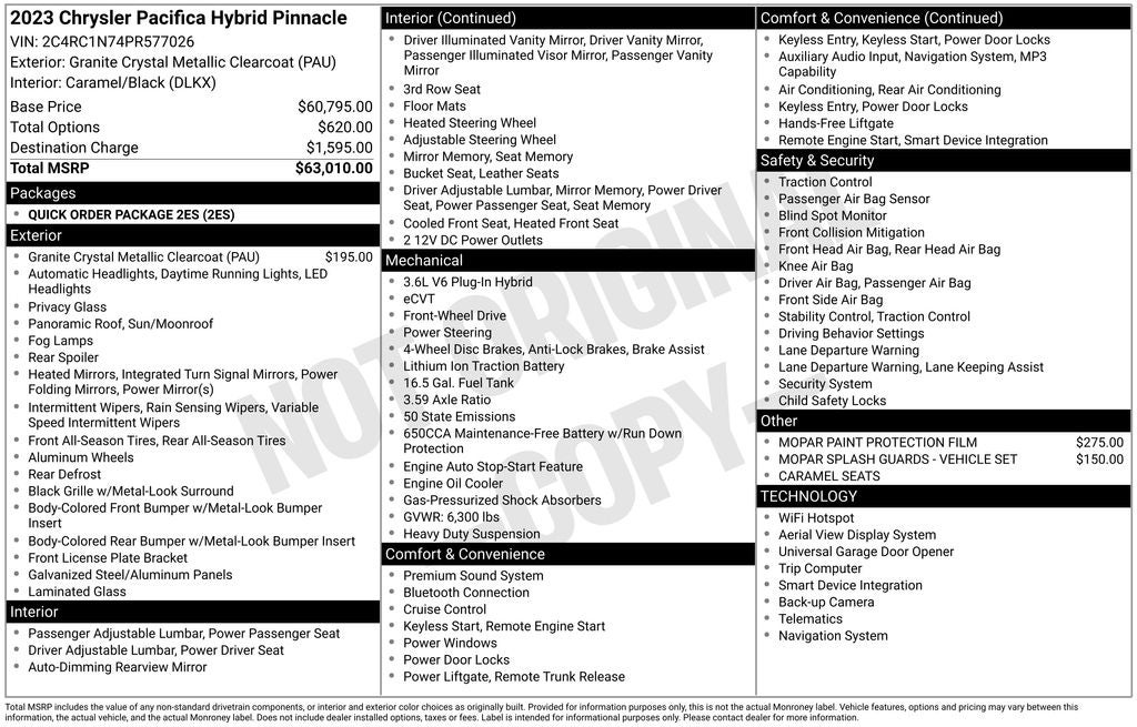 2023 Chrysler Pacifica Pinnacle