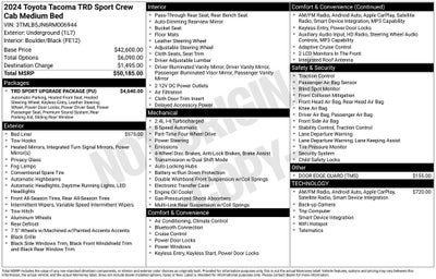 2024 Toyota TACOMA TRD SPORT TRD Sport