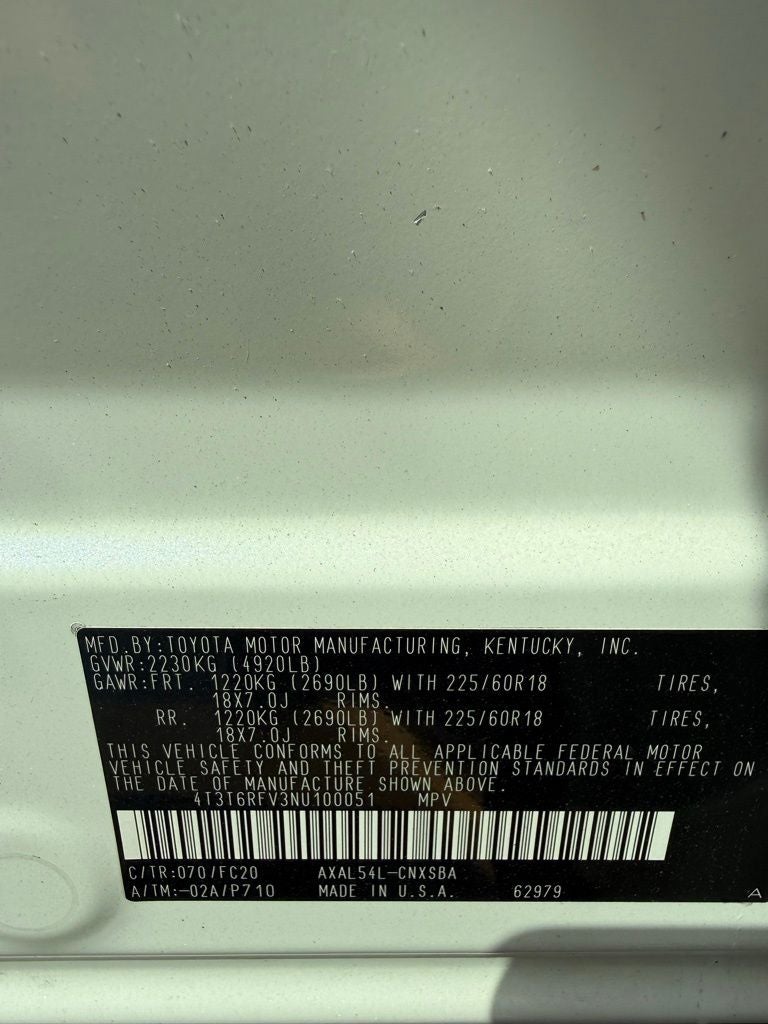 2022 Toyota RAV4 Hybrid SE