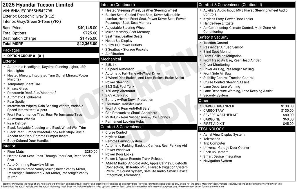 2025 Hyundai TUCSON Limited