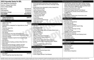 2023 Hyundai SANTA FE SEL