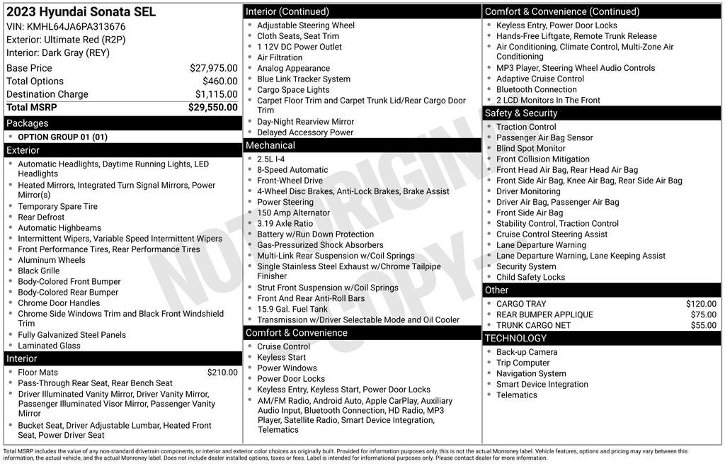 2023 Hyundai SONATA SEL