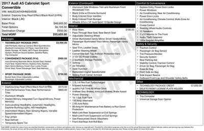 2017 Audi A5 2.0T Sport quattro