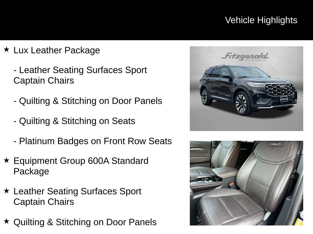 2025 Ford Explorer Platinum