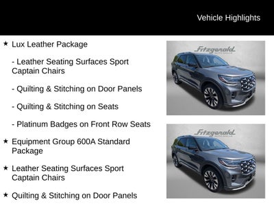 2025 Ford Explorer Platinum