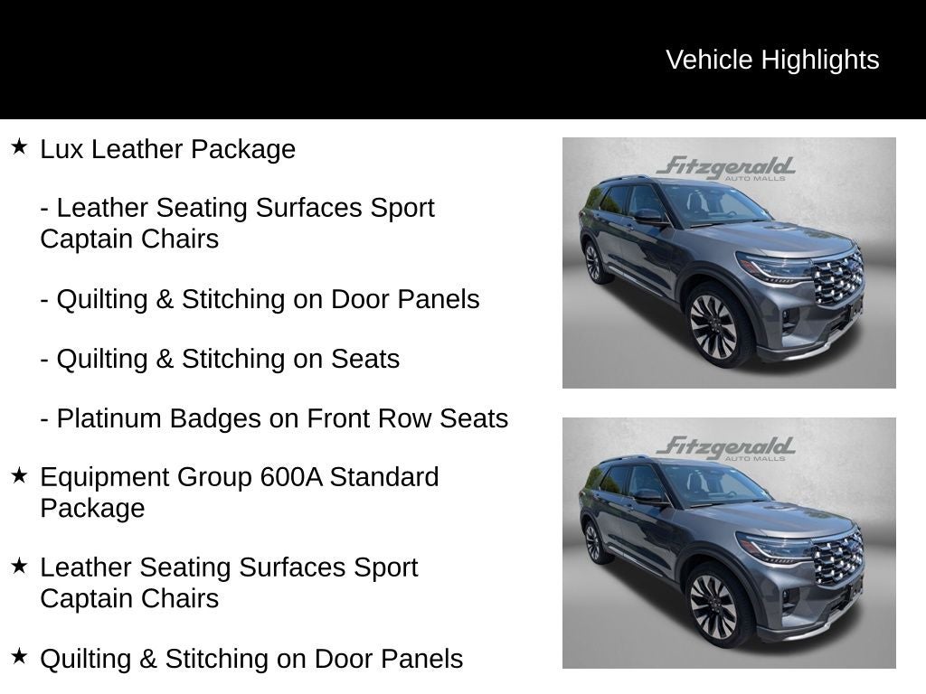 2025 Ford Explorer Platinum