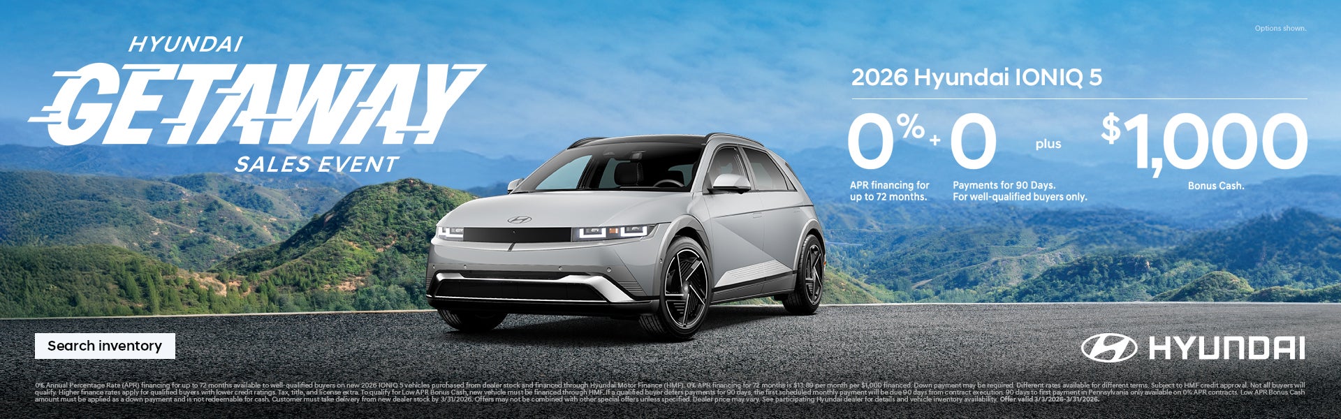 Mid-Atlantic Hyundai 2026 Getaway Sales Event Offer